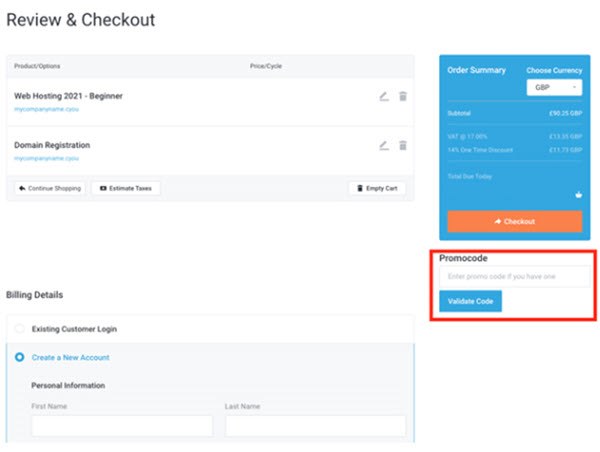 hosting with cpanel step3